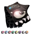 Carica l'immagine nel visualizzatore della galleria, Crazy Safety Bicycle gloves Black Cycling gloves with reflective eyes