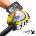 Carica l'immagine nel visualizzatore della galleria, Crazy Safety Bicycle gloves Cycling gloves with reflective eyes