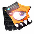 Carica l'immagine nel visualizzatore della galleria, Crazy Safety Bicycle gloves Orange Cycling gloves with reflective eyes