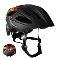 Carica l'immagine nel visualizzatore della galleria, Crazy Safety Bicycle helmet Black Splash / M (54-58cm) Wild Brush children's helmet with light