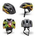 Carica l'immagine nel visualizzatore della galleria, Crazy Safety Bicycle helmet Graffiti Splash children's helmet with light