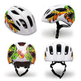 Carica l'immagine nel visualizzatore della galleria, Crazy Safety Bicycle helmet Graffiti Splash children's helmet with light