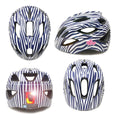 Carica l'immagine nel visualizzatore della galleria, Crazy Safety Bicycle helmet Heartbeat Stripes children's helmet with light