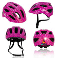 Carica l'immagine nel visualizzatore della galleria, Crazy Safety Bicycle helmet Heartbeat Stripes children's helmet with light