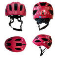 Carica l'immagine nel visualizzatore della galleria, Crazy Safety Bicycle helmet Heartbeat Stripes children's helmet with light