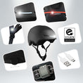 Carica l'immagine nel visualizzatore della galleria, Crazy Safety Bicycle helmet Matte black / L (55cm-61cm) PINE e-bike bicycle helmet