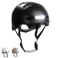 Carica l'immagine nel visualizzatore della galleria, Crazy Safety Bicycle helmet Matte black / M (54-57cm) Vertigo urban bicycle helmet with front and rear lights