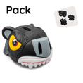 Carica l'immagine nel visualizzatore della galleria, Crazy Safety Bicycle helmet Product bundle: Black Panther Bicycle Helmet, and Protective Gear for Children