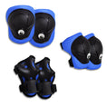 Carica l'immagine nel visualizzatore della galleria, Crazy Safety Bicycle helmet Product bundle: Blue dino bike helmet, protective gear, lock, and cycling gloves for kids.