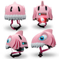 Carica l'immagine nel visualizzatore della galleria, Crazy Safety Bicycle helmet Product bundle: Pink Shark Bicycle Helmet, lock and shark Bell for Children