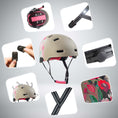 Carica l'immagine nel visualizzatore della galleria, Crazy Safety Bicycle helmet RAMPAGE skater bicycle helmet - Belle