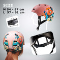 Carica l'immagine nel visualizzatore della galleria, Crazy Safety Bicycle helmet RAMPAGE skater bicycle helmet - Belle