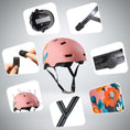 Carica l'immagine nel visualizzatore della galleria, Crazy Safety Bicycle helmet RAMPAGE skater bicycle helmet - Belle