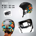 Carica l'immagine nel visualizzatore della galleria, Crazy Safety Bicycle helmet RAMPAGE skater bicycle helmet - Belle