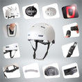 Carica l'immagine nel visualizzatore della galleria, Crazy Safety Bicycle helmet Vertigo urban bicycle helmet with front and rear lights