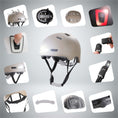 Carica l'immagine nel visualizzatore della galleria, Crazy Safety Bicycle helmet Vertigo urban bicycle helmet with front and rear lights