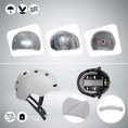 Carica l'immagine nel visualizzatore della galleria, Crazy Safety Bicycle helmet Vertigo urban bicycle helmet with front and rear lights