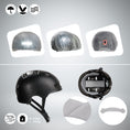 Carica l'immagine nel visualizzatore della galleria, Crazy Safety Bicycle helmet Vertigo urban bicycle helmet with front and rear lights