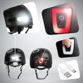 Carica l'immagine nel visualizzatore della galleria, Crazy Safety Bicycle helmet Vertigo urban bicycle helmet with front and rear lights