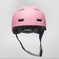 Carica e riproduci il video nel visualizzatore della galleria, Pink Skater-Style Bicycle Helmet with Reflective Safety Buckle and Straps, Ideal for Men, Women, Teenagers, and Adults – Crazy Safety