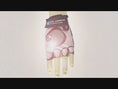 Carica e riproduci il video nel visualizzatore della galleria, White Comfortable and Stylish Bicycle Gloves for Kids with Reflective Eye Design, Offering Safety and Fun on Every Ride
