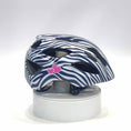 Carica e riproduci il video nel visualizzatore della galleria, Stripes Crazy Safety Kids’ Bicycle Helmet Featuring a Powerful Rechargeable Rear Light, Perfect for Children Aged 6 to 12 Years