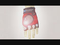 Carica e riproduci il video nel visualizzatore della galleria, Red Comfortable and Stylish Bicycle Gloves for Kids with Reflective Eye Design, Offering Safety and Fun on Every Ride