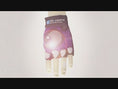 Carica e riproduci il video nel visualizzatore della galleria, Purple Comfortable and Stylish Bicycle Gloves for Kids with Reflective Eye Design, Offering Safety and Fun on Every Ride