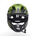 Carica e riproduci il video nel visualizzatore della galleria, Green Crazy Safety Full-Face Bicycle Helmet with Integrated Chin Guard, Offering Maximum Protection for Active Kids Aged 6 to 12 Years