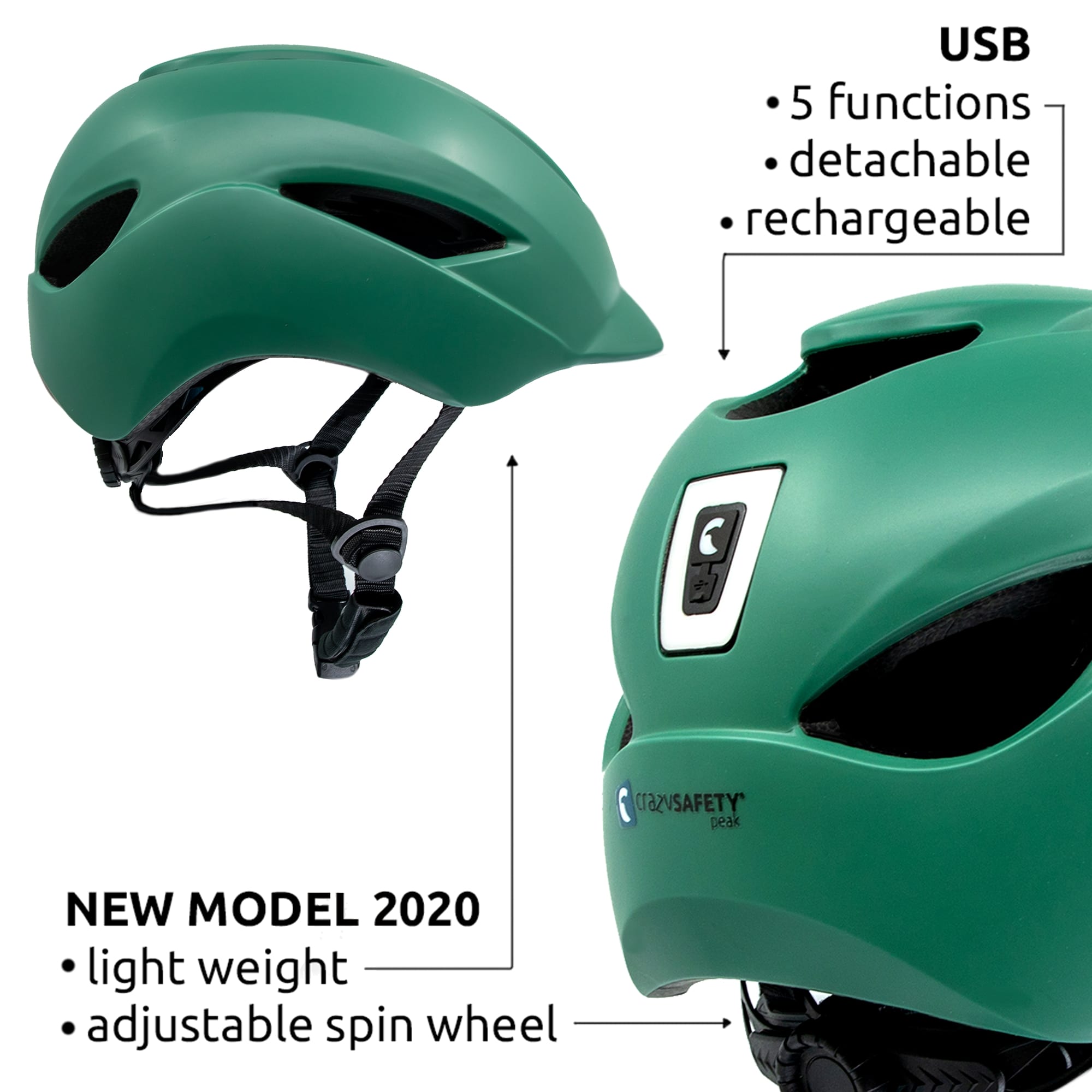  Casco aerodinamico urbano per biciclette 