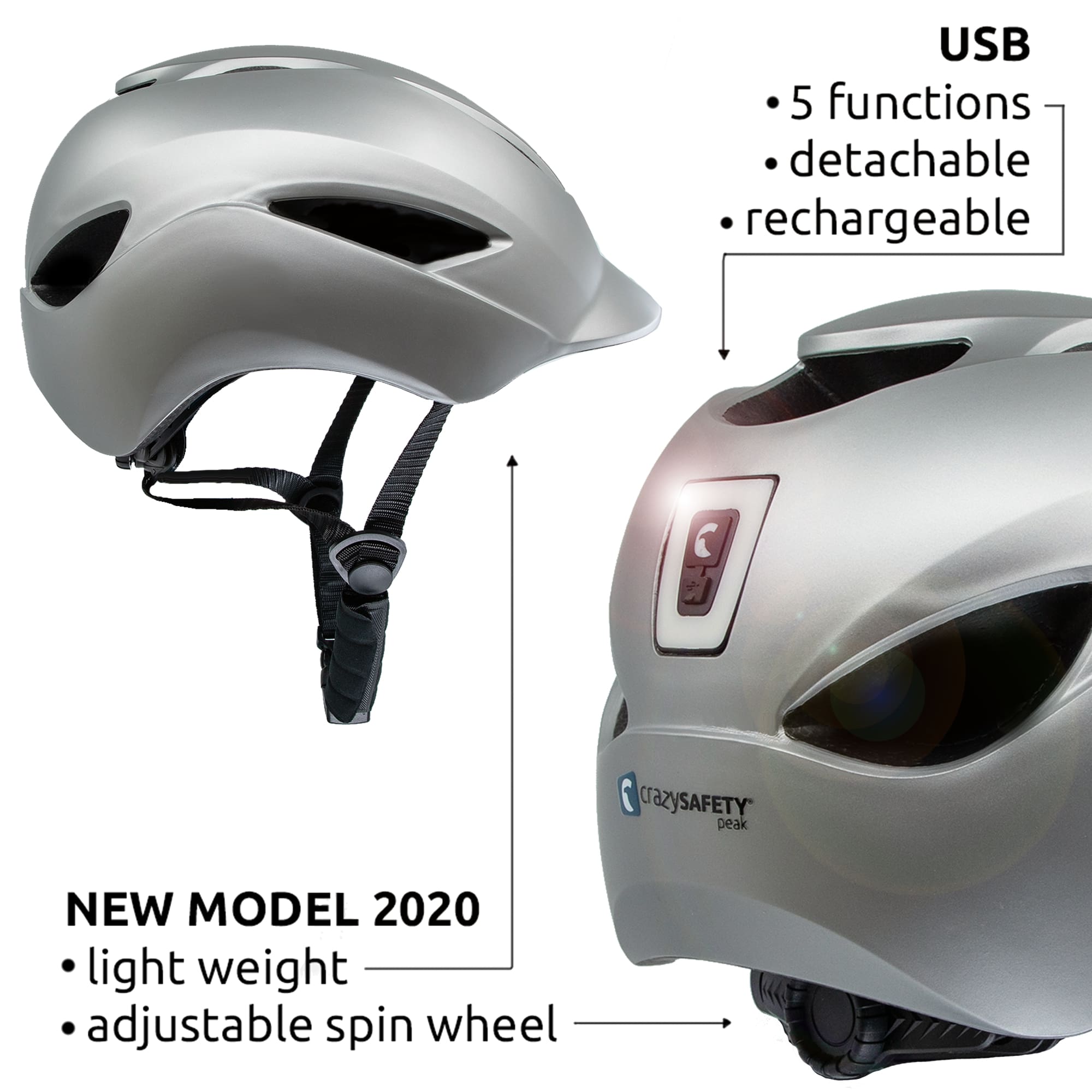  Casco aerodinamico urbano per biciclette 