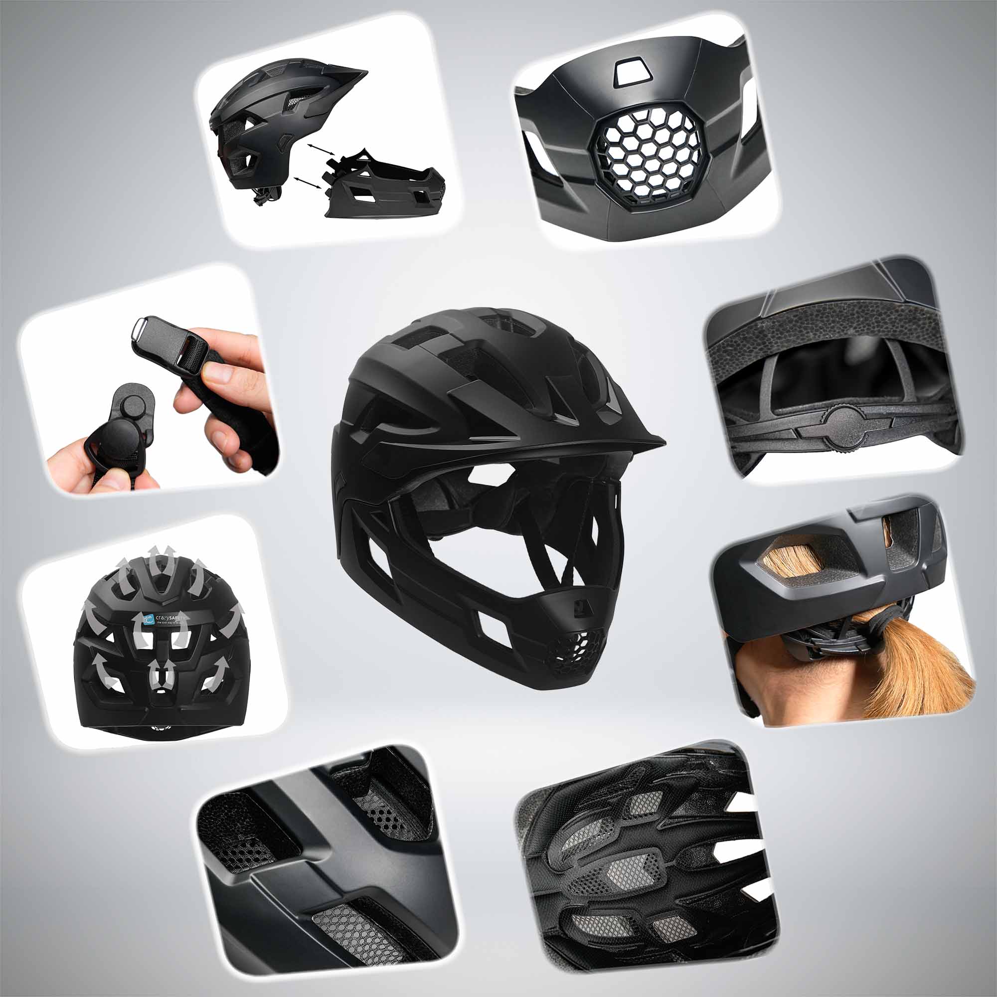 Casco da bicicletta integrale TITAN