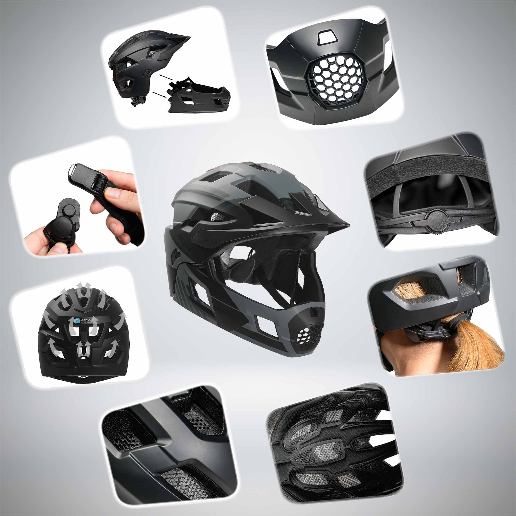 Casco da bicicletta integrale TITAN