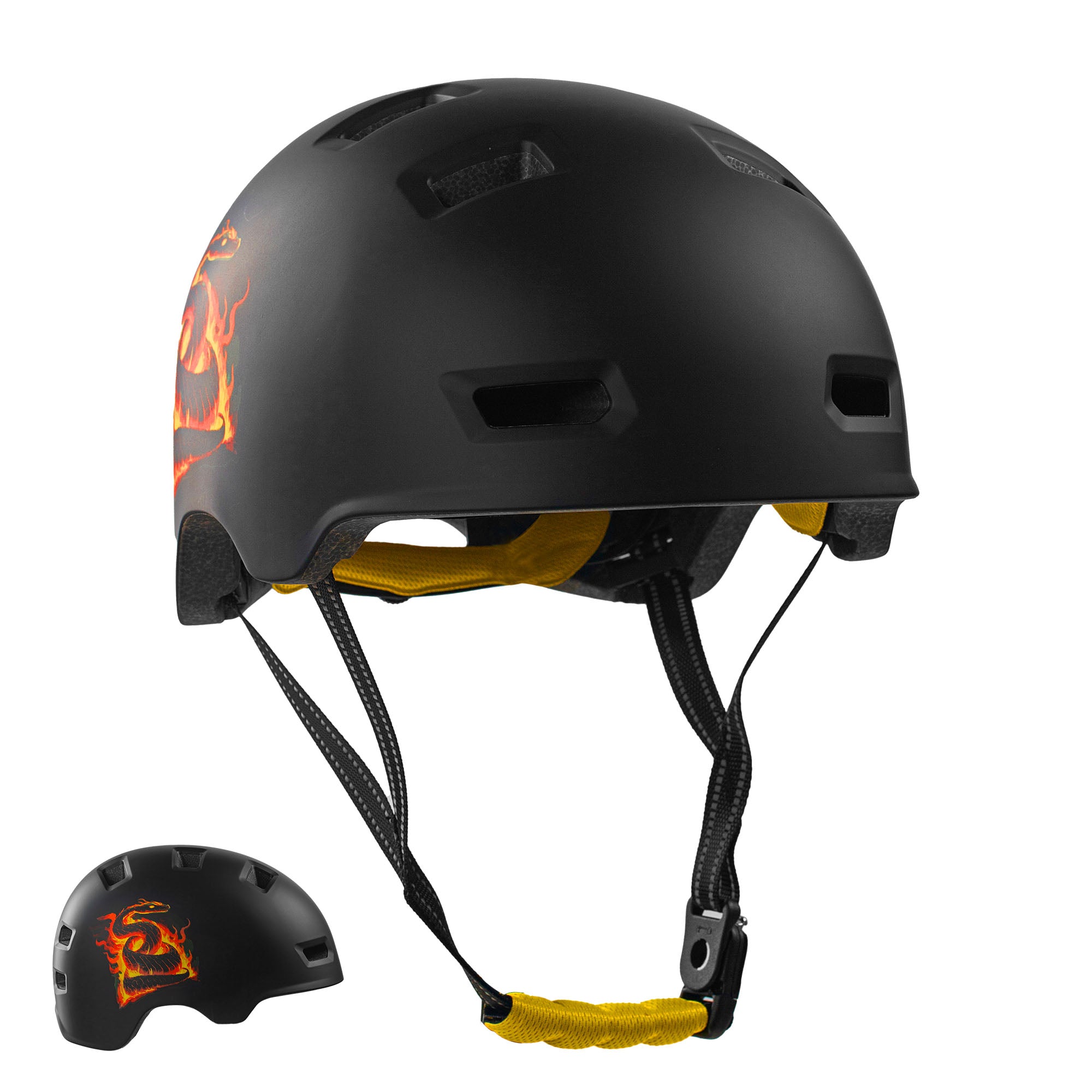 Casco da bicicletta RAMPAGE skater - Jungle