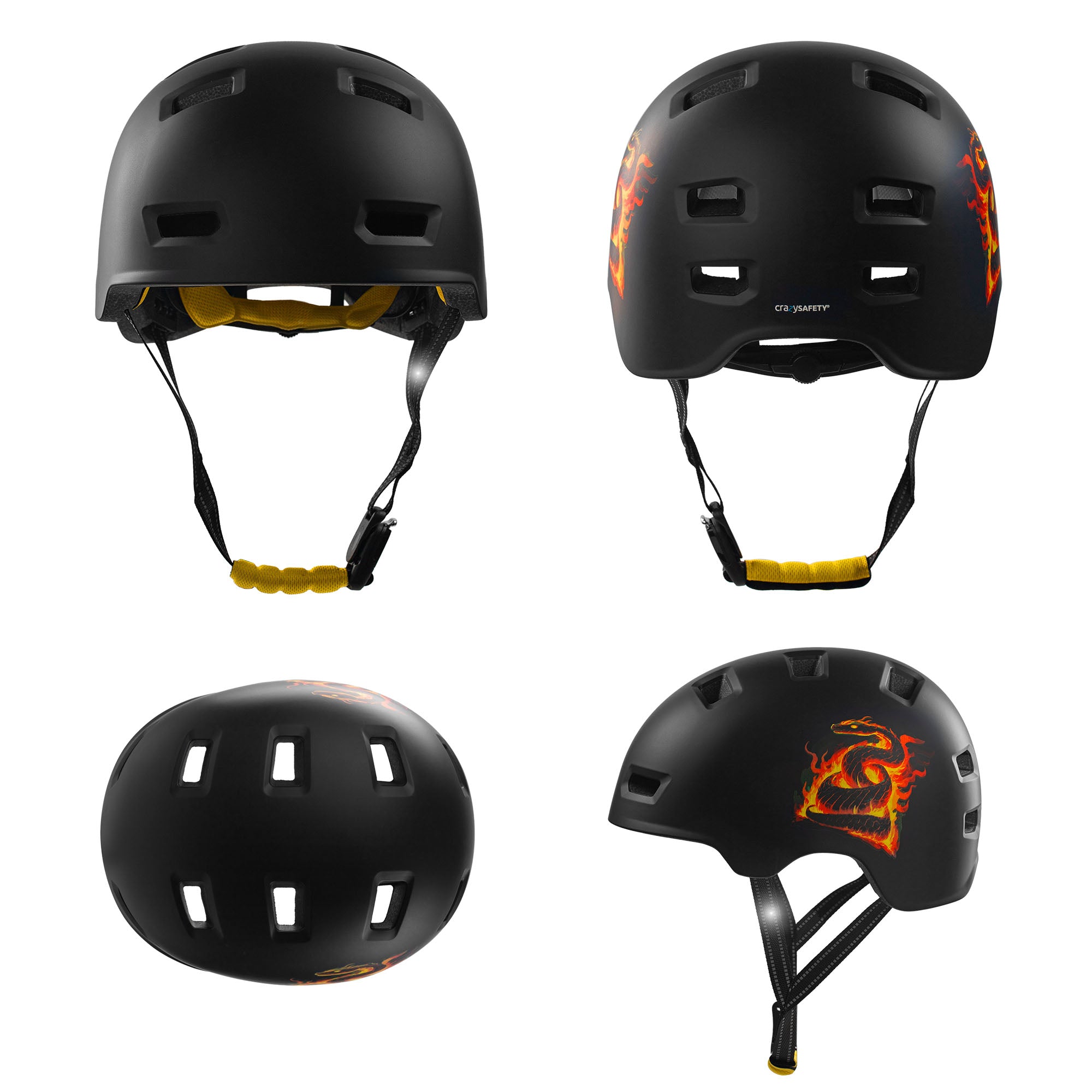 Casco da bicicletta RAMPAGE skater - Jungle