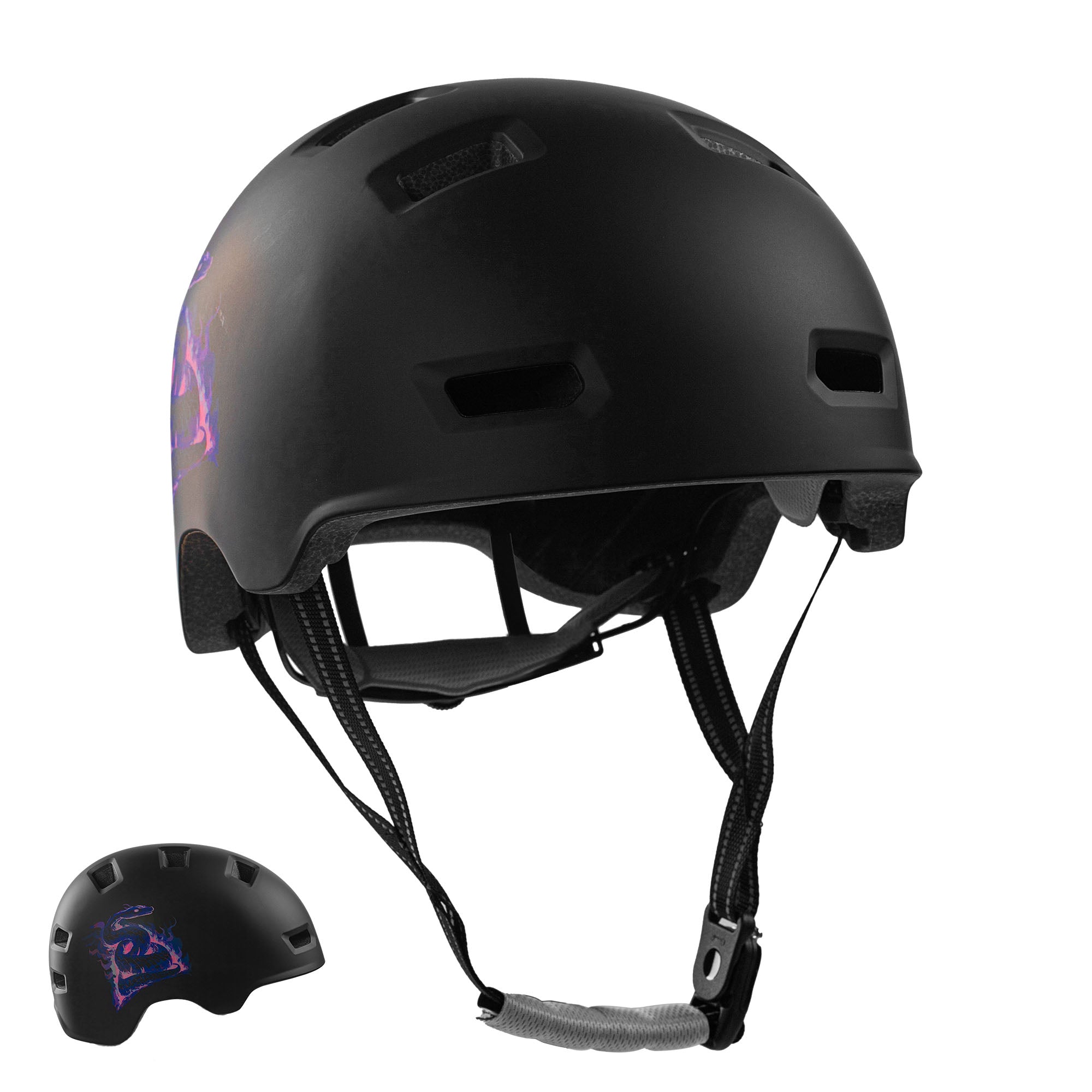 Casco da bicicletta RAMPAGE skater - Jungle