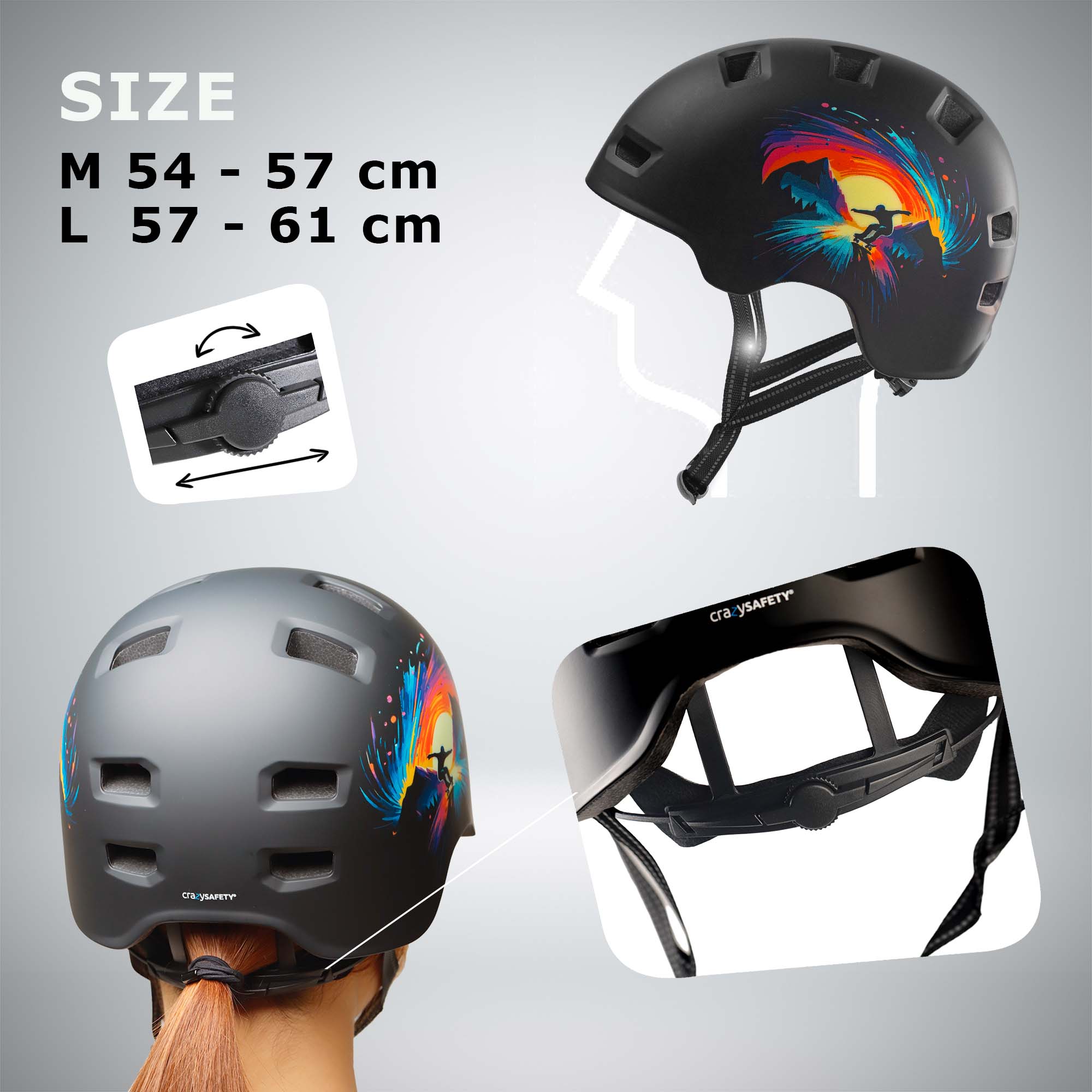 Casco da skater RAMPAGE - Urbano