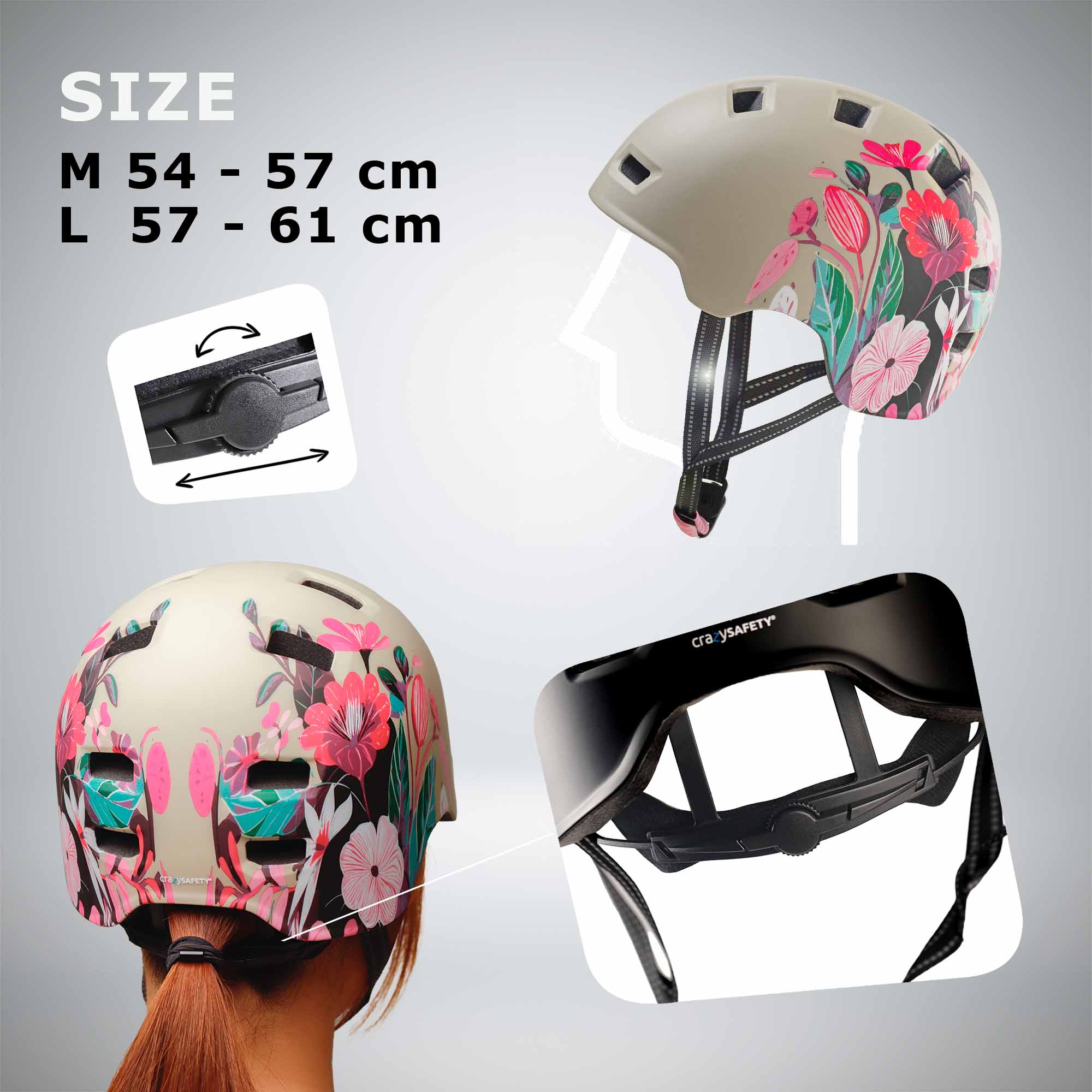 Casco da bicicletta per skater RAMPAGE - Belle