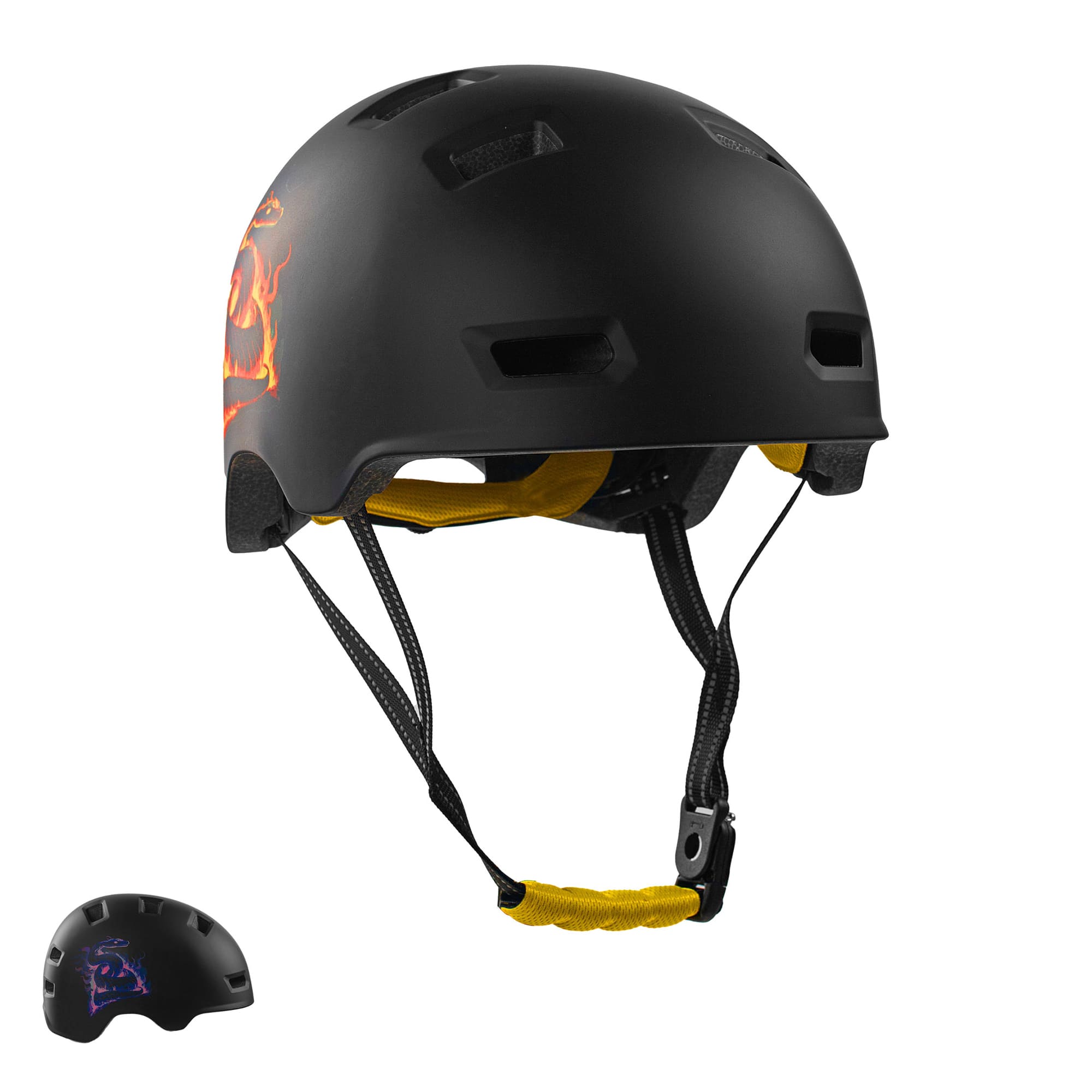 Casco da bicicletta RAMPAGE skater - Jungle