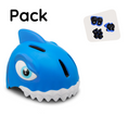 Carica l'immagine nel visualizzatore della galleria, Product bundle: Blue shark Bicycle Helmet & Protective Gear for Children
