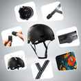 Carica l'immagine nel visualizzatore della galleria, Crazy Safety Bicycle helmet RAMPAGE skater bicycle helmet - Belle
