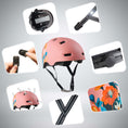 Carica l'immagine nel visualizzatore della galleria, Crazy Safety Bicycle helmet RAMPAGE skater bicycle helmet - Belle
