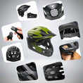 Carica l'immagine nel visualizzatore della galleria, Crazy Safety Bicycle helmet TITAN fullface bicycle helmet
