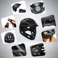 Carica l'immagine nel visualizzatore della galleria, Crazy Safety Bicycle helmet TITAN fullface bicycle helmet
