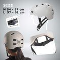 Carica l'immagine nel visualizzatore della galleria, Crazy Safety Bicycle helmet Vertigo urban bicycle helmet with front and rear lights
