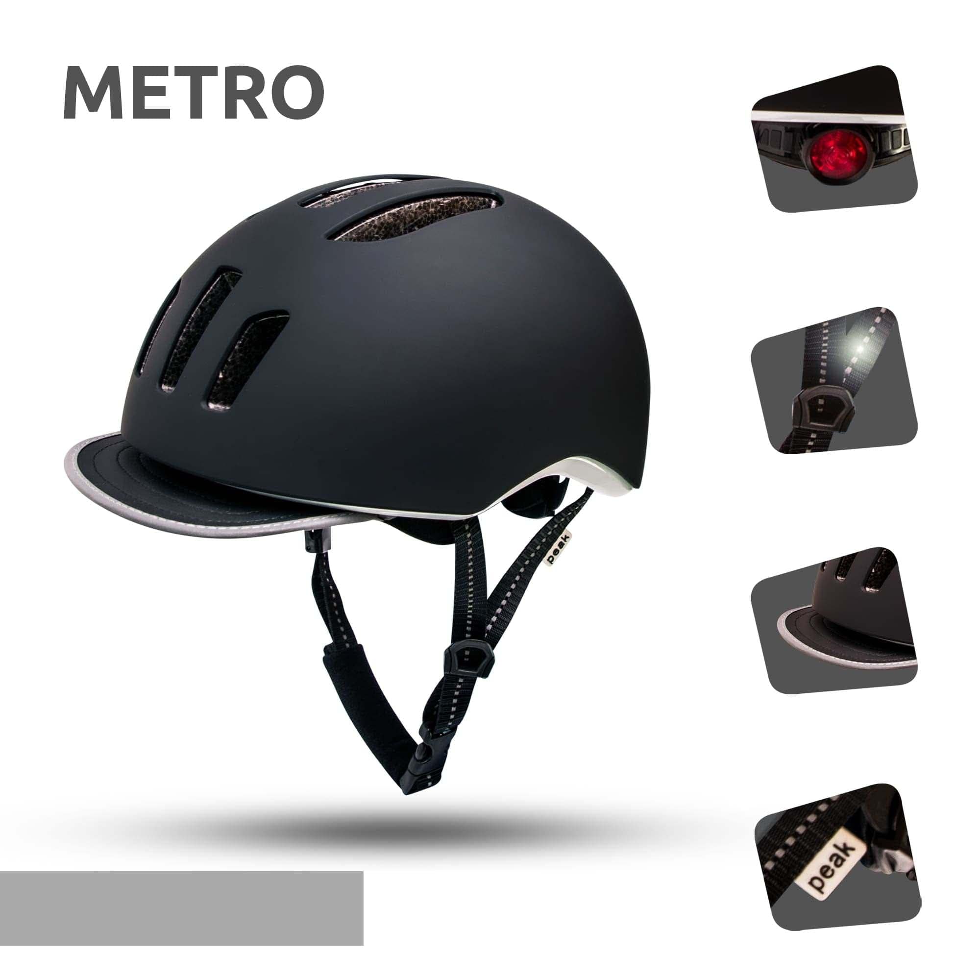 Casco da Bici Metro - Nero