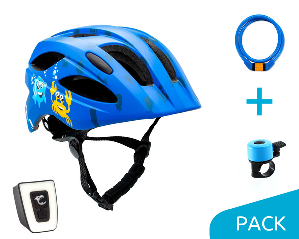 Sea Bicycle Helmet - Blue  pack